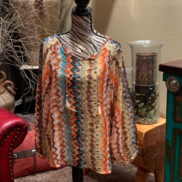 rancho estancia Tops - Multicolor tie-dye top rancho estancia Tops - Multicolor tie-dye top